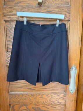 Loft Navy Wool Skirt